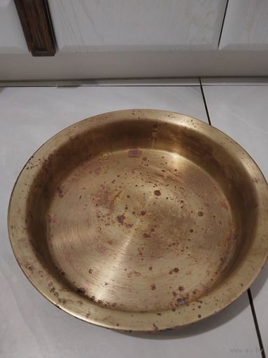 Таз латунный, клеймо.