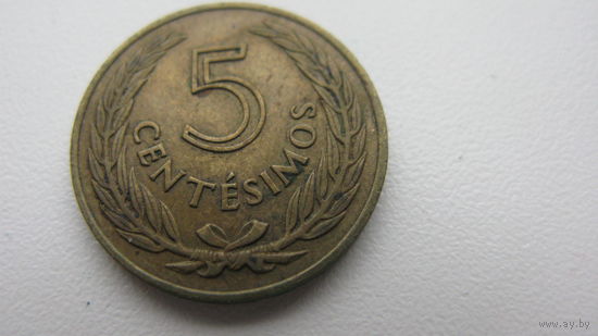 Уругвай 5 сентесимо 1960