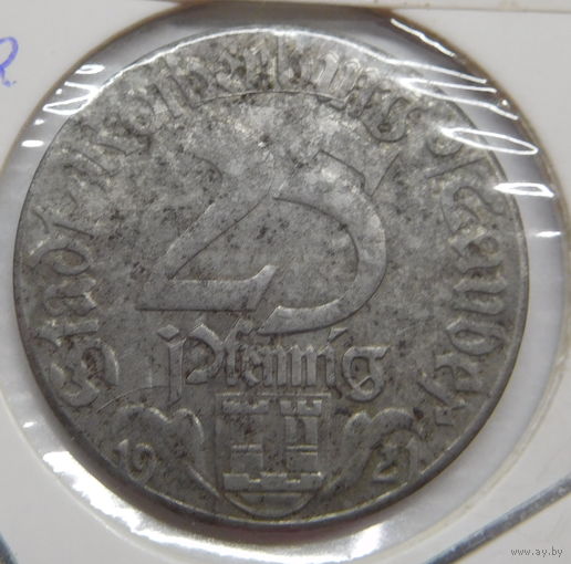 Германия Нотгельд 25 пфеннигов 1921 г Ворота Редера