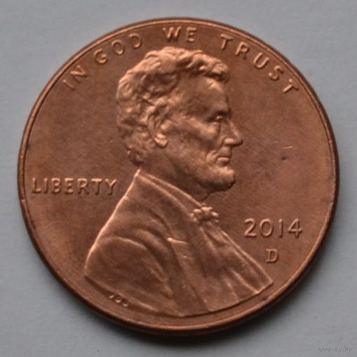 США, 1 цент 2014 г. D