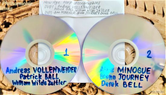 DVD MP3 дискография Andreas VOLLENWEIDER, Patrick BALL, William Wilde ZEITLER, Aine MINOGUE, Bronn JOURNEY, Derek BELL (New age, Celtic, Ethnic, Harp) - 2 DVD