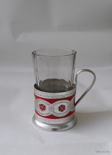 Подстаканник  и стакан СССР