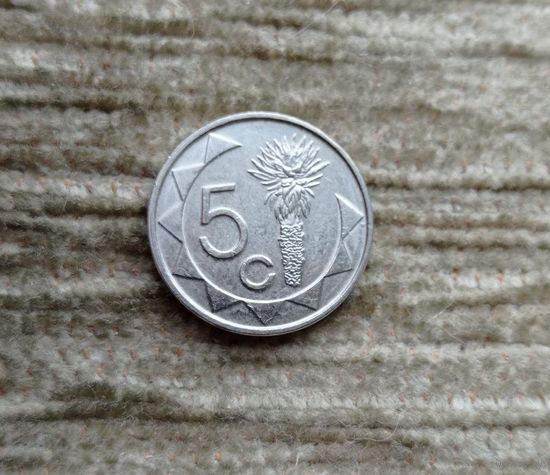 Werty71 НАМИБИЯ 5 ЦЕНТОВ 2007 АЛОЭ