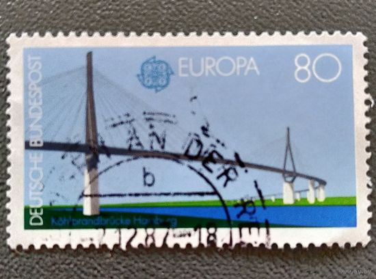 Марка Германия 1987 год Мост