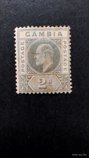 Великобритания\105в\ Гамбия. 1909 король  Эдуард VII. Стандарт.