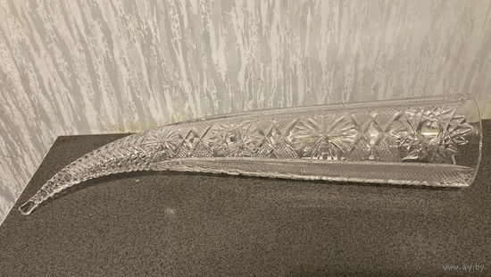 Рог СССР для вина хрусталь 44х7 см