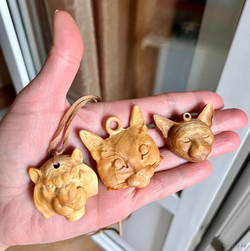 Кулон, подвеска Сфинкс Кот/кошка, тигр Сувель березы Цена разная