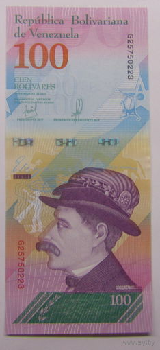 Венесуэла 100 боливар 2018 г UNC.