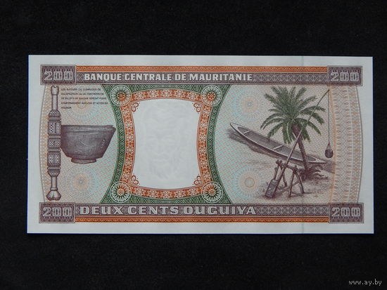 Мавритания 200 угий 2002г.UNC