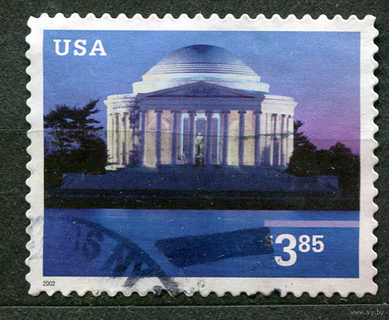 Мемориал Джефферсона. Большой номинал. США. 2002. Полная серия 1 марка