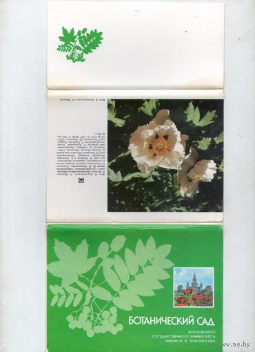 Ботанический сад. МГУ имени М. В. Ломоносова. 18 штук комплект. 1988.