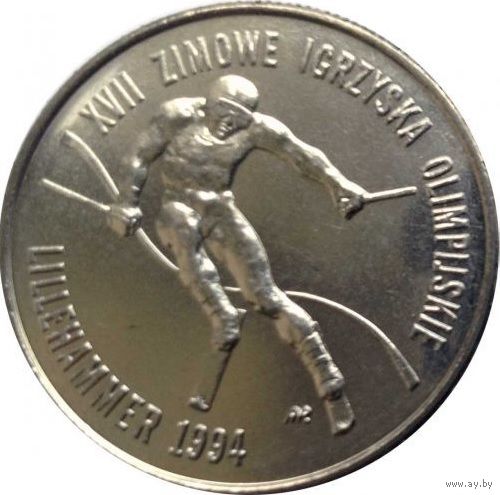 Польша 20000 злотых 1993 год. UNC. " XVII зимние Олимпийские Игры, Лиллехаммер 1994 "