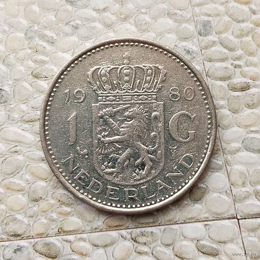1 гульден 1980 года Нидерланды. Королева Юлиана.