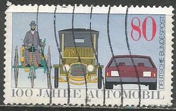ФРГ. 100 лет автопромышленности. 1986г. Mi#1268.