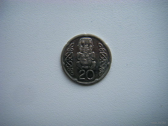Новая Зеландия 20 центов 2008г.