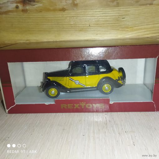 Винтаж.Ford V8 Taxi 1935 (137T).Rextoys.Потртугалия.1/43.