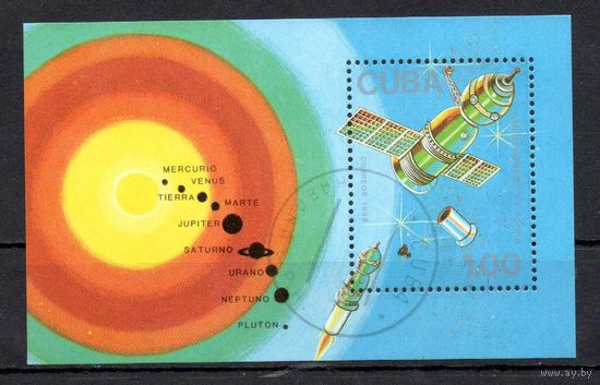 Космос Куба 1985 год 1 блок