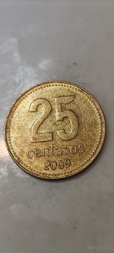Аргентина 25 сентавос 2009