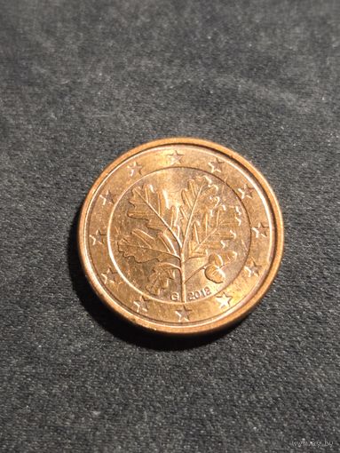 Германия 1 евроцент 2012 G