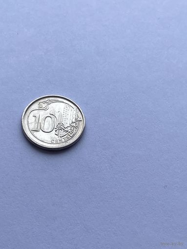 10 центов, 2014 г., Сингапур