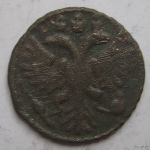 Полушка 1734г.(перечекан с копейки москва)