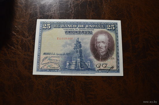 Испания 25 песет образца 1928 года UNC p74b