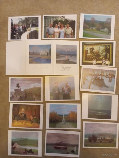 Набор открыток с картинами Курзанов Александр Михайлович,13 шт