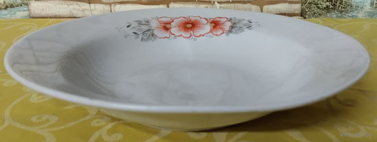 Тарелка для горячего-2. Добрушский фарфоровый завод (Добруш), 1978-1991 гг