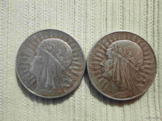 10 злотых 1933 г