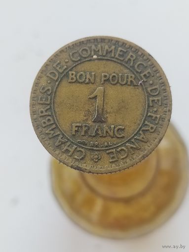 Франция 1 франк 1923 год лот 40