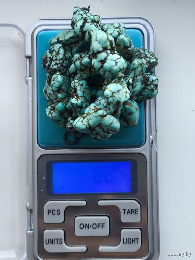 Винтажные Бусы натуральная не обработанная бирюза?