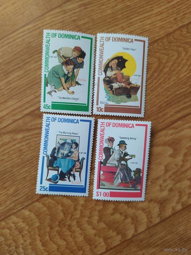 Доминика серия марок, кино