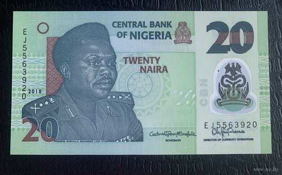 Нигерия 20 Найра 2018 г