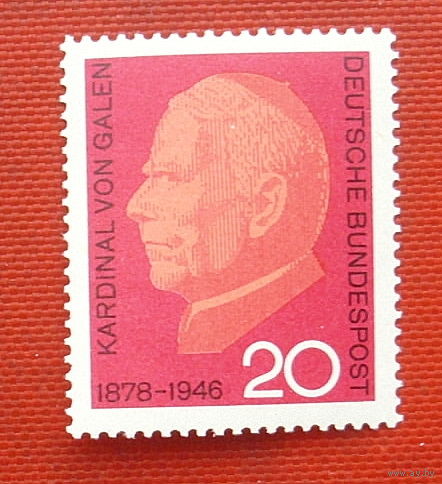 ФРГ. Германия. Известные люди. Кардинал Гален. ( 1 марка ) 1966 года.1-20.