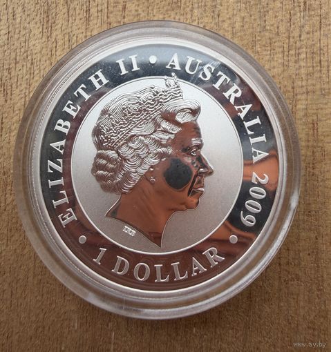 1 доллар 2009 г. Елизавета 2. КОАЛА. СЕРЕБРО. 999 пробы УНЦИЯ.