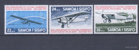 [169] Самоа 1977. Авиация.Самолет.Перелет. MNH