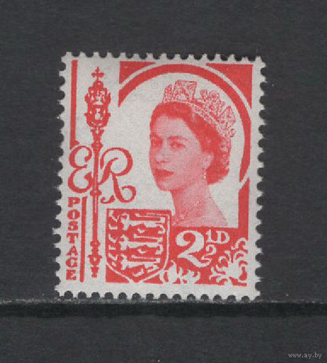 Остров Джерси /Jersey (Нормандские острова) 1964** Королева Елизавета II, Королевская булава, герб Джерси
