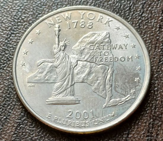 США , 2001    D    Квотер штата Нью-Йорк    ( 1-7-5 )
