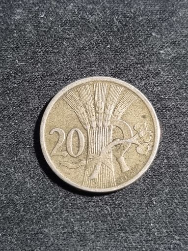 Чехословакия 20 геллеров 1921