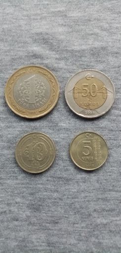 Монеты (2009-2018) Турция.