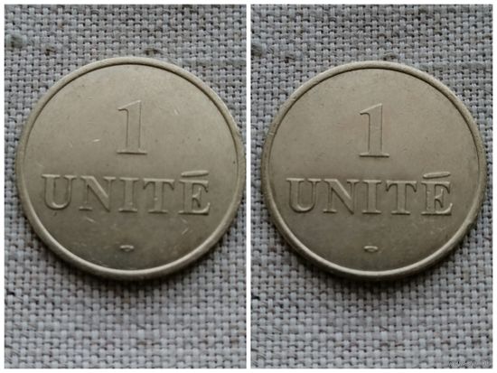 Жетон Франция 1 единица/1 Unitе Machine Tokens (30 мм.,8,17 гр..) Латунь