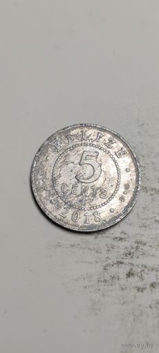 Белиз 5 цент 2018