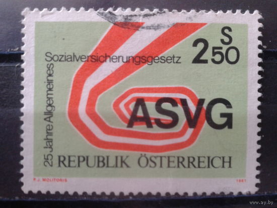 Австрия 1981 Символический рисунок
