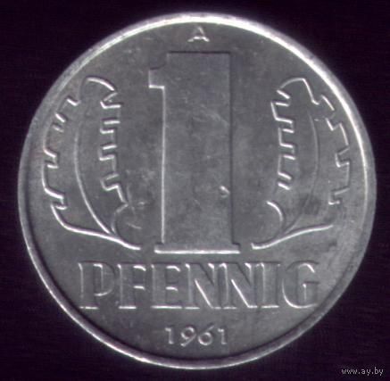 1 пфенниг 1961 год ГДР
