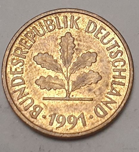 Германия 5 пфеннигов, 1991 "A" (2-5-71)