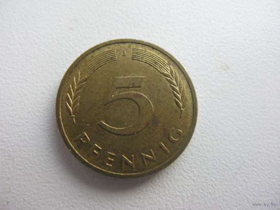 Германия 5 пфеннигов  1980 J