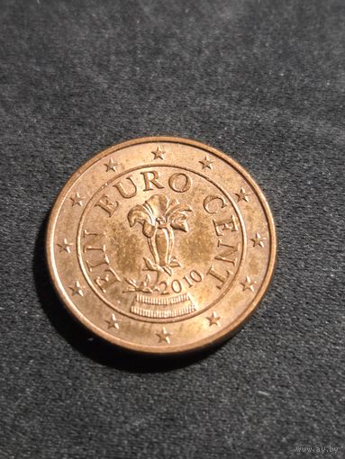 Австрия 1 евроцент 2010