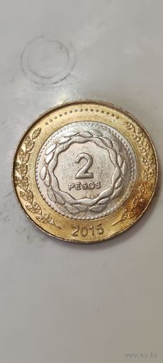 Аргентина 2 песос 2015