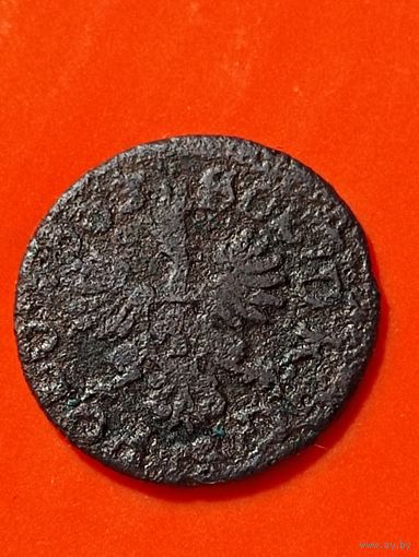 Солид (боратинка) 1663 г. польский герб Ян II Казимир(3), без мц.