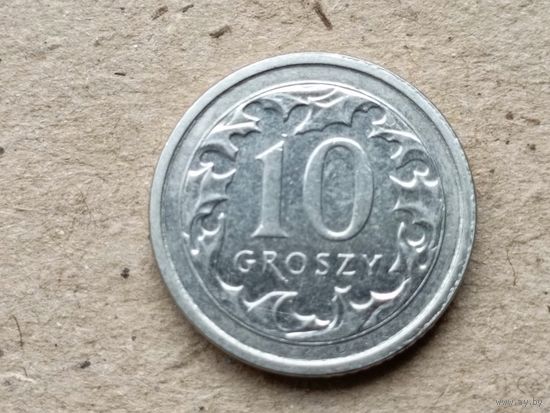 Польша 10 грошей, 2021г. (Н)